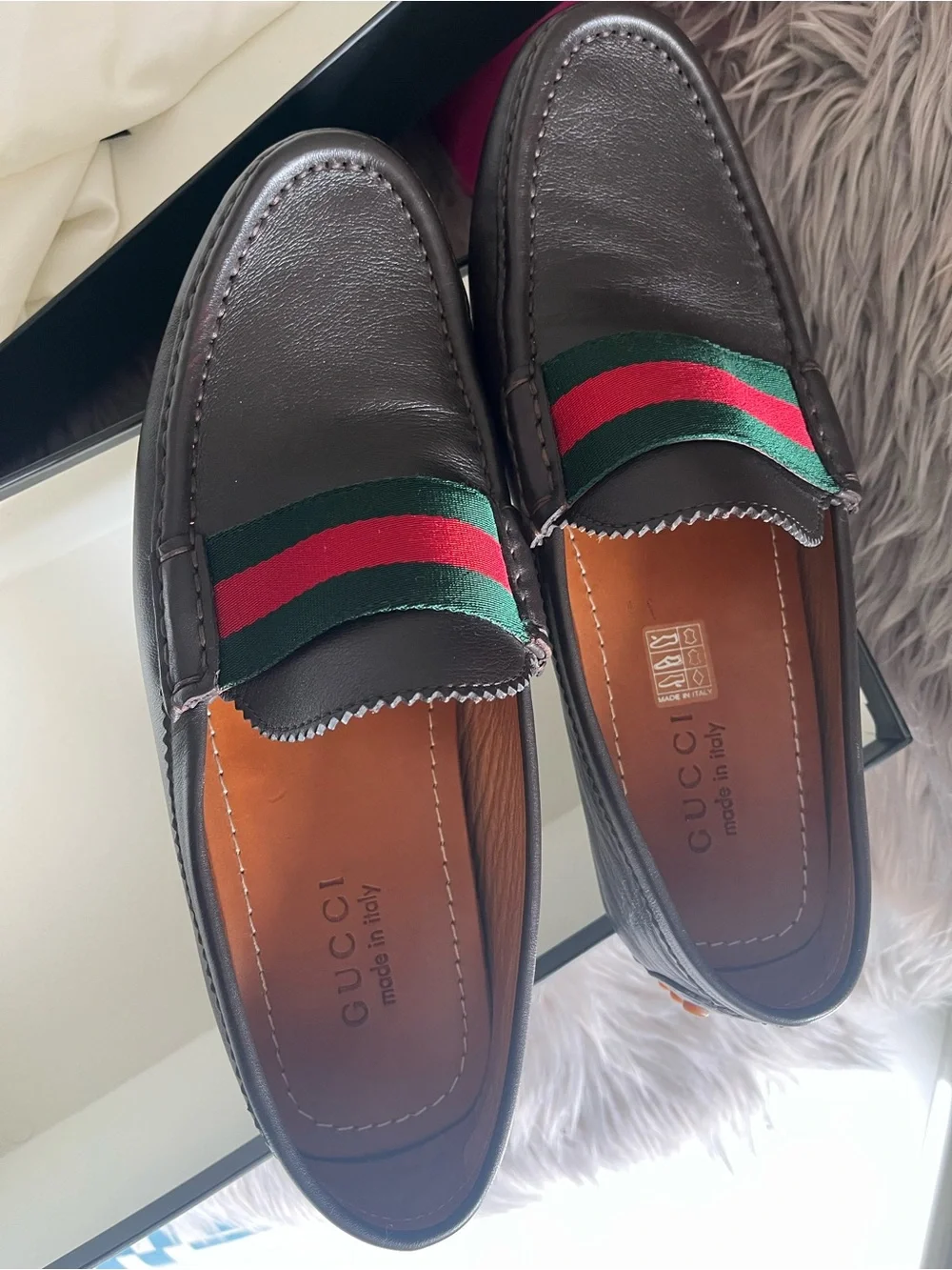 Gucci White Satin Dust Bag